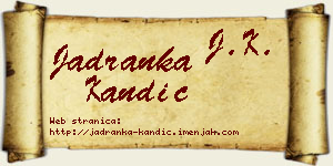Jadranka Kandić vizit kartica